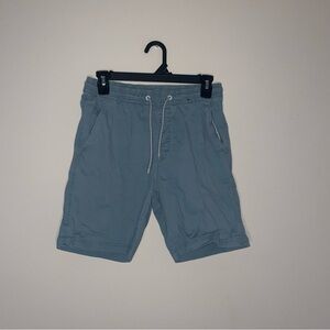 Michael Brandon Essentials Blue S Cotton Blend Elastic Waist Drawstring Trunks
